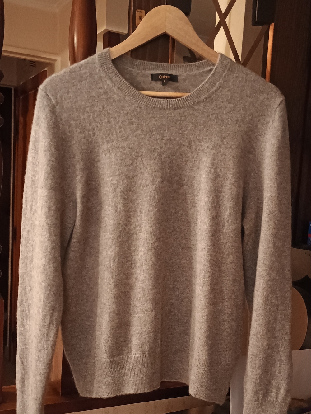 *Quince*Heather Gray Crewneck Pullover Sweater Women's Size Large. Excellent Con